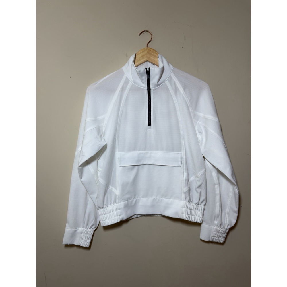 Athleta White XXSmall Women's Boundless Popover Quarter Zip Jacket